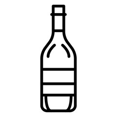 Wine bottle icon vector image. Can be used for Fathers Day.