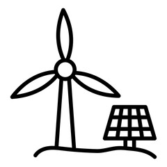 Renewable Energy icon vector image. Can be used for Earth Day.