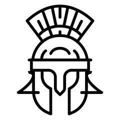 Roman Helmet icon vector image. Can be used for Italy.