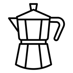Italian Coffee Pot icon vector image. Can be used for Italy.