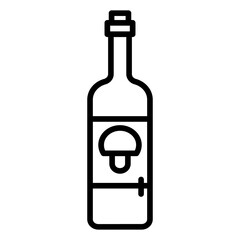 Italian Wine Bottle icon vector image. Can be used for Italy.
