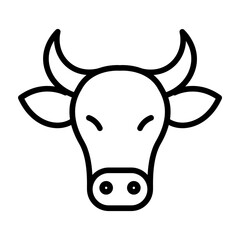 Cattle icon vector image. Can be used for Festa Junina.