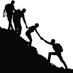 Teamwork Triumphs The Power of Collaboration in Mountain Climbing Success With Mutual Support and Shared Goals
