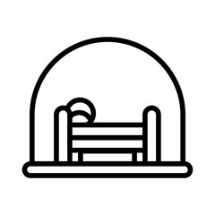 Isolation Chamber icon vector image. Can be used for Infectious Diseases.