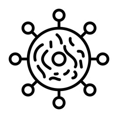 Viral Mutation icon vector image. Can be used for Infectious Diseases.