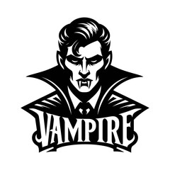 Vampire Silhouette Logo for Sale