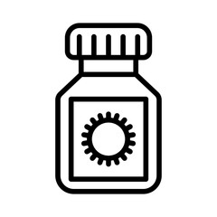 Antiviral Medication icon vector image. Can be used for Infectious Diseases.