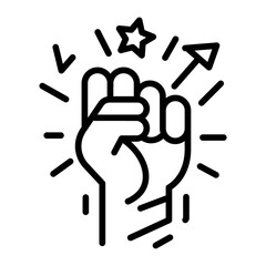 Fighting Spirit icon vector image. Can be used for Chemotherapy.