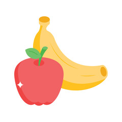 Trendy isometric icon of fresh fruits, easy to edit design