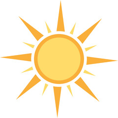 Sun icon for your web design, logo, UI. illustration