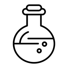 Flask icon vector image. Can be used for Lab.