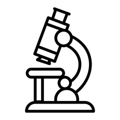 Microscope icon vector image. Can be used for Lab.