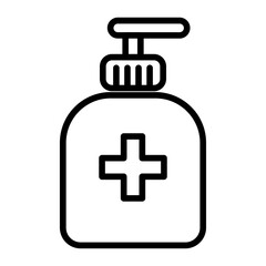 Wash Bottle icon vector image. Can be used for Lab.