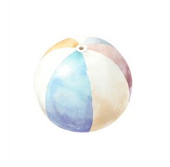 Watercolor Beach Ball
