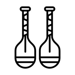Paddles icon vector image. Can be used for Ocean.