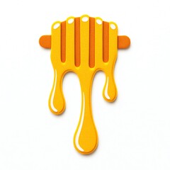 Honey Dripping from Honeycomb