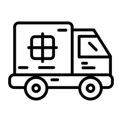 Delivery Truck icon vector image. Can be used for Warehouse.