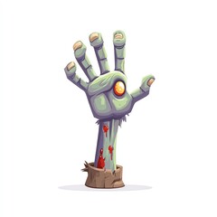 Zombie Hand Rising from the Grave
