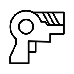 Tape Gun icon vector image. Can be used for Warehouse.