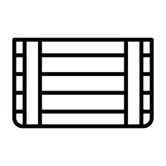 Obraz premium Crate icon vector image. Can be used for Supermarket.