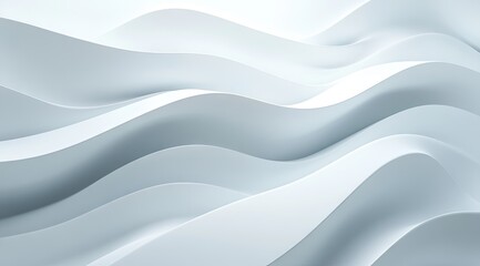 Obraz premium Abstract, soft waves of light gray and white