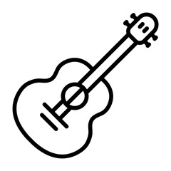 Guitar icon vector image. Can be used for Instrument.