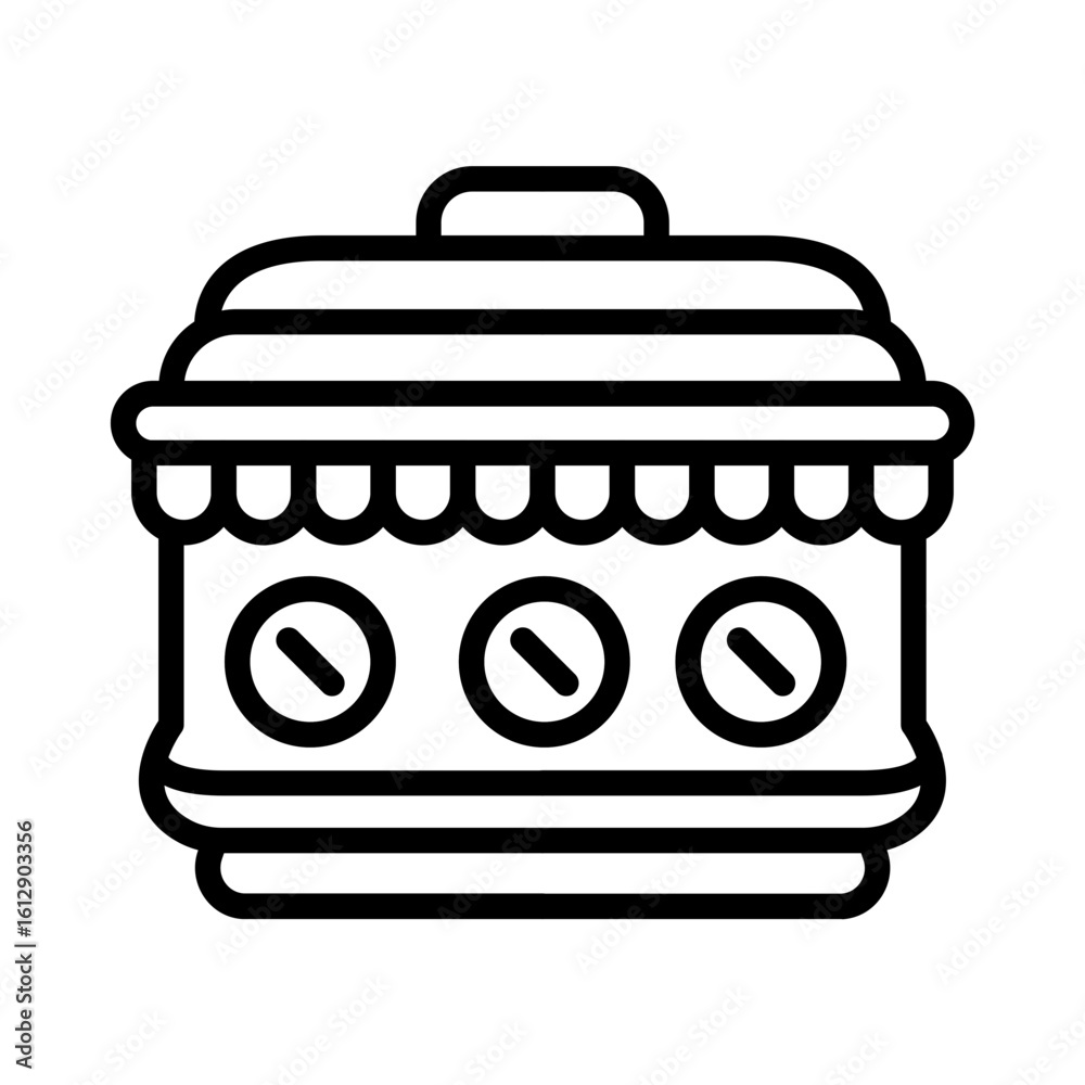 Wall mural retro icon vector image. can be used for instrument.
