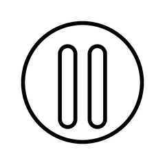Pause Button icon vector image. Can be used for Instrument.