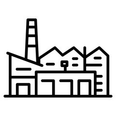 Industry icon vector image. Can be used for Manufacturing.