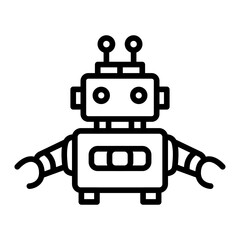 Industrial Robot icon vector image. Can be used for Manufacturing.