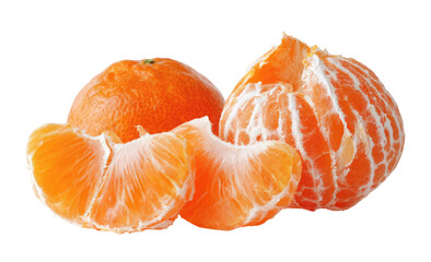 Freshly peeled tangerines, segments