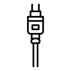 Cable icon vector image. Can be used for Battery and Power.