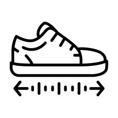 Shoe Size icon vector image. Can be used for Shoemaker.