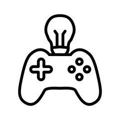 Game Design icon vector image. Can be used for Art and Craft Supplies.