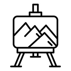 Painting icon vector image. Can be used for Art and Craft Supplies.