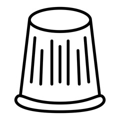 Thimble icon vector image. Can be used for Art and Craft Supplies.