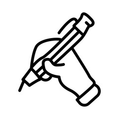 Writing icon vector image. Can be used for Art and Craft Supplies.