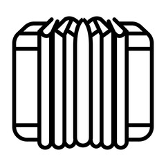 Accordion icon vector image. Can be used for Oktoberfest.