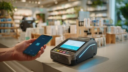 Contactless Payment Mobile Phone POS System Retail Shop