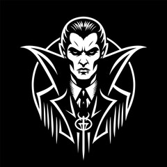 Vampire Cloak Logo in Vector