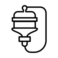 Feeder icon vector image. Can be used for Baby Shower.