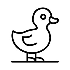 Duckling icon vector image. Can be used for Baby Shower.