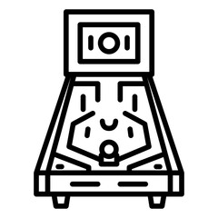 Pinball Games icon vector image. Can be used for Bowling. © SAMDesigning