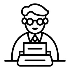 Copywriter icon vector image. Can be used for Diversity.