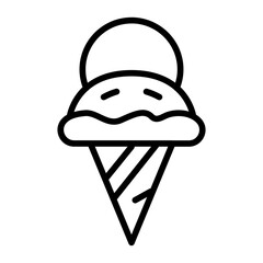 Ice Cream icon vector image. Can be used for Beach Resort.