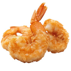 Crispy golden tempura shrimp, delicious and appetizing seafood treat