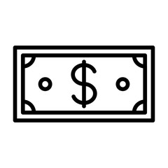 Dollar Bills icon vector image. Can be used for Casino.