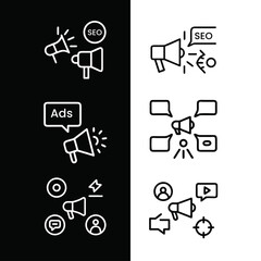 Digital Marketing and SEO Icon Set