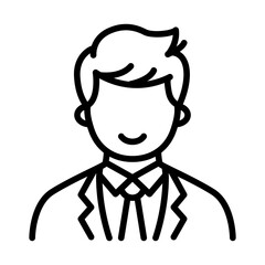Male Finance Officer icon vector image. Can be used for Trading.