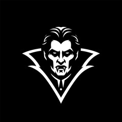 Clean Vampire Face in Vector